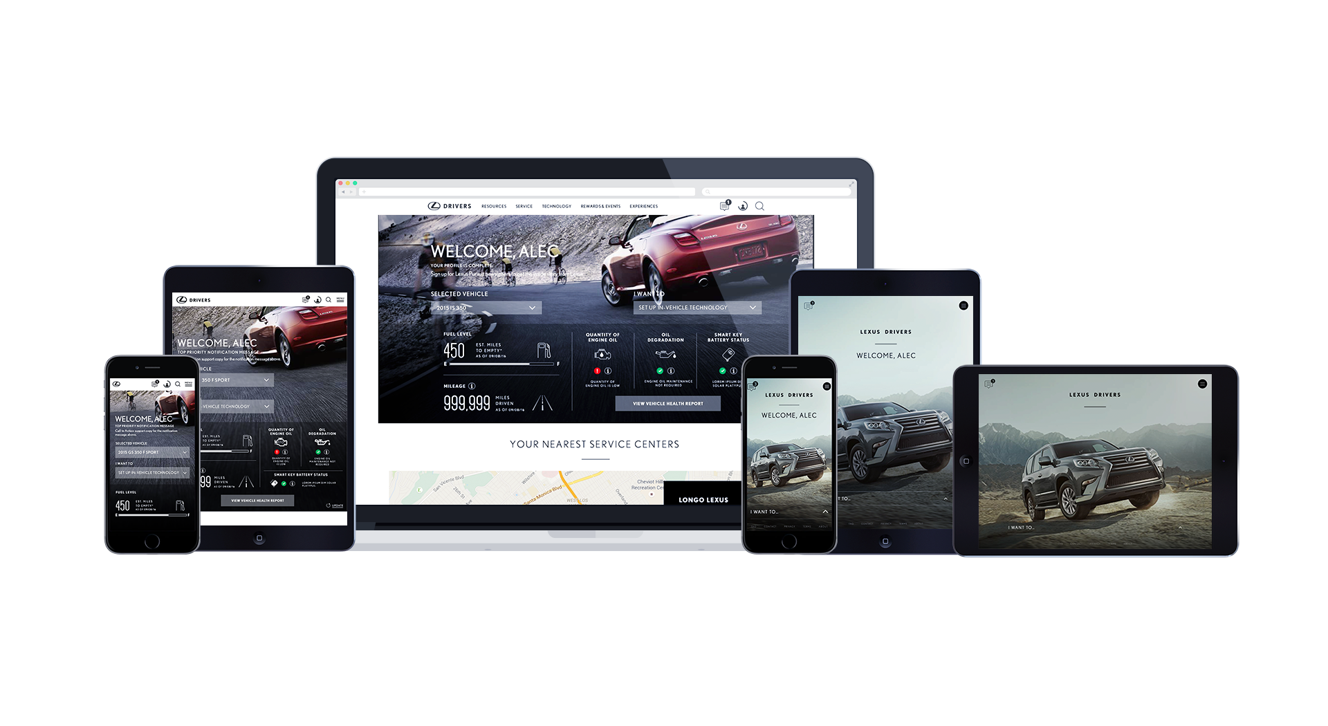 Lexus Drivers - Web + Mobile Apps (Copy)